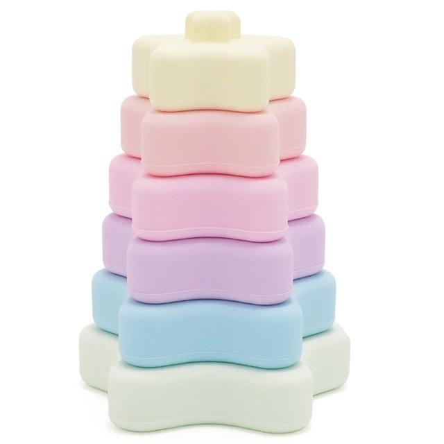 Silicone Star Stacker - Pastel