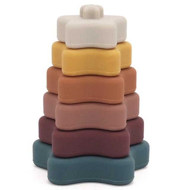 Silicone Star Stacker - Earth