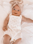 Pointelle Romper - White