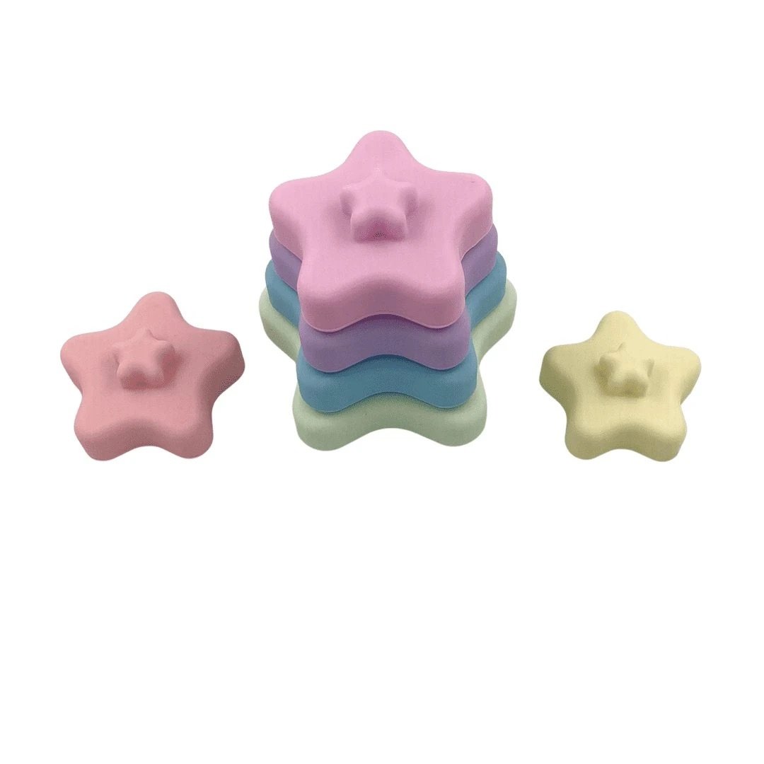 Silicone Star Stacker - Pastel