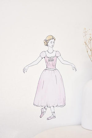 Fabric Wall Decals - 'Evelyn' The Ballerina Collection