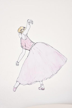 Fabric Wall Decals - 'Evelyn' The Ballerina Collection