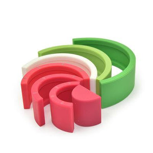 Silicone Rainbow Stacker - Watermelon