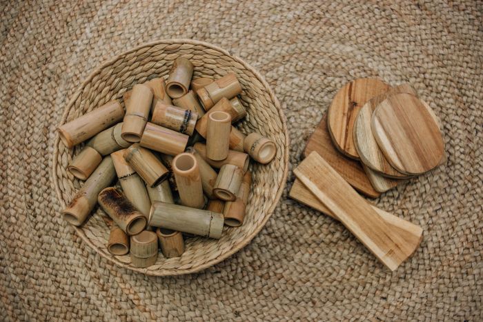 Bamboo Construction Set 46 pieces