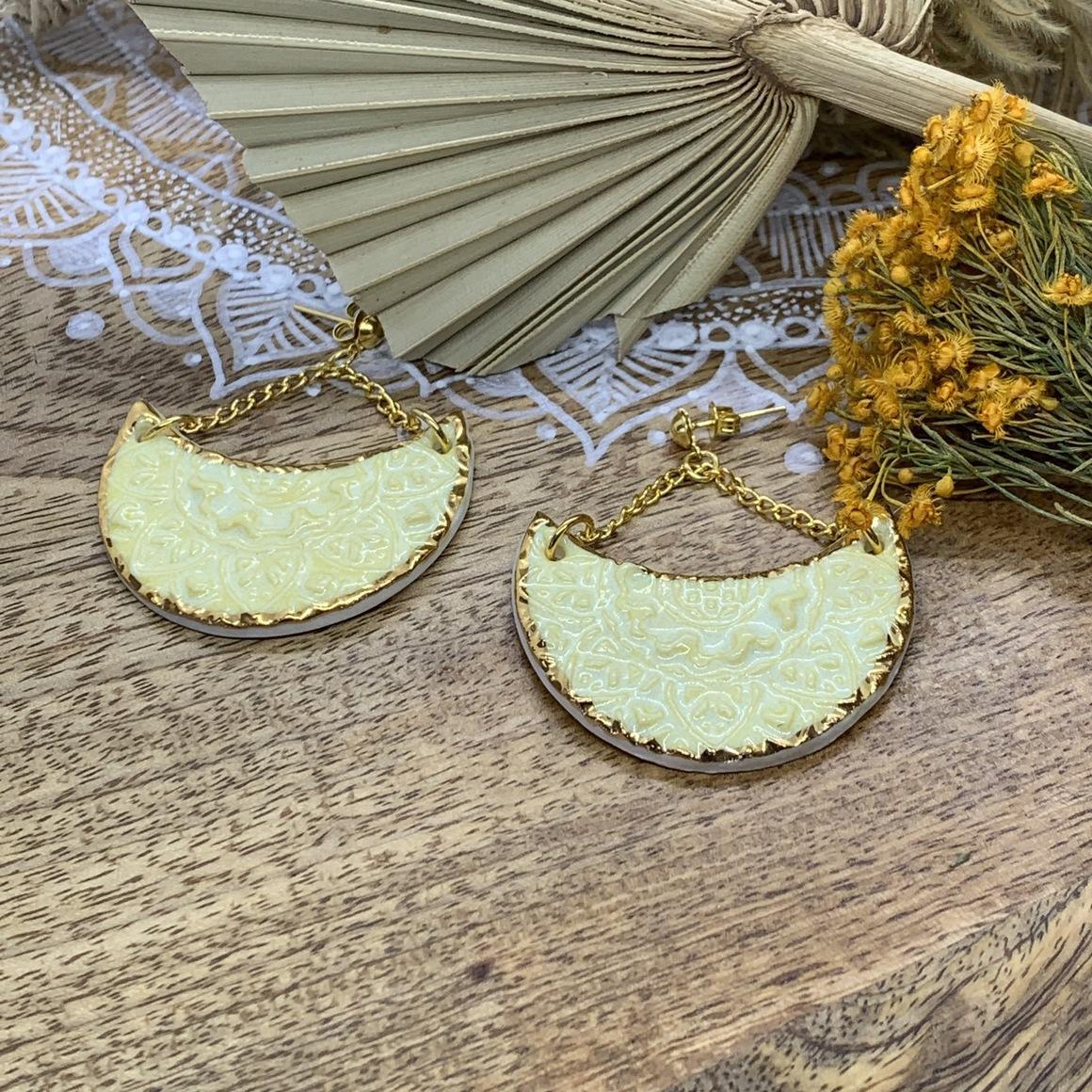 Porcelain Dangles - Leona