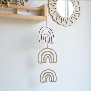 Wooden Rainbow Mobile
