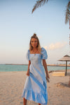 Monte Linen Dress - Pale Blue