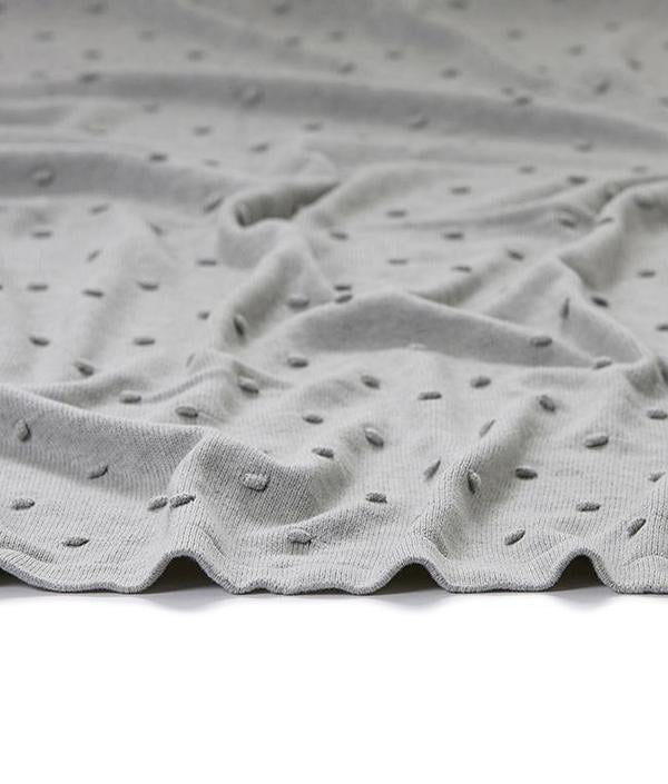 Bobble Blanket - Sky Grey