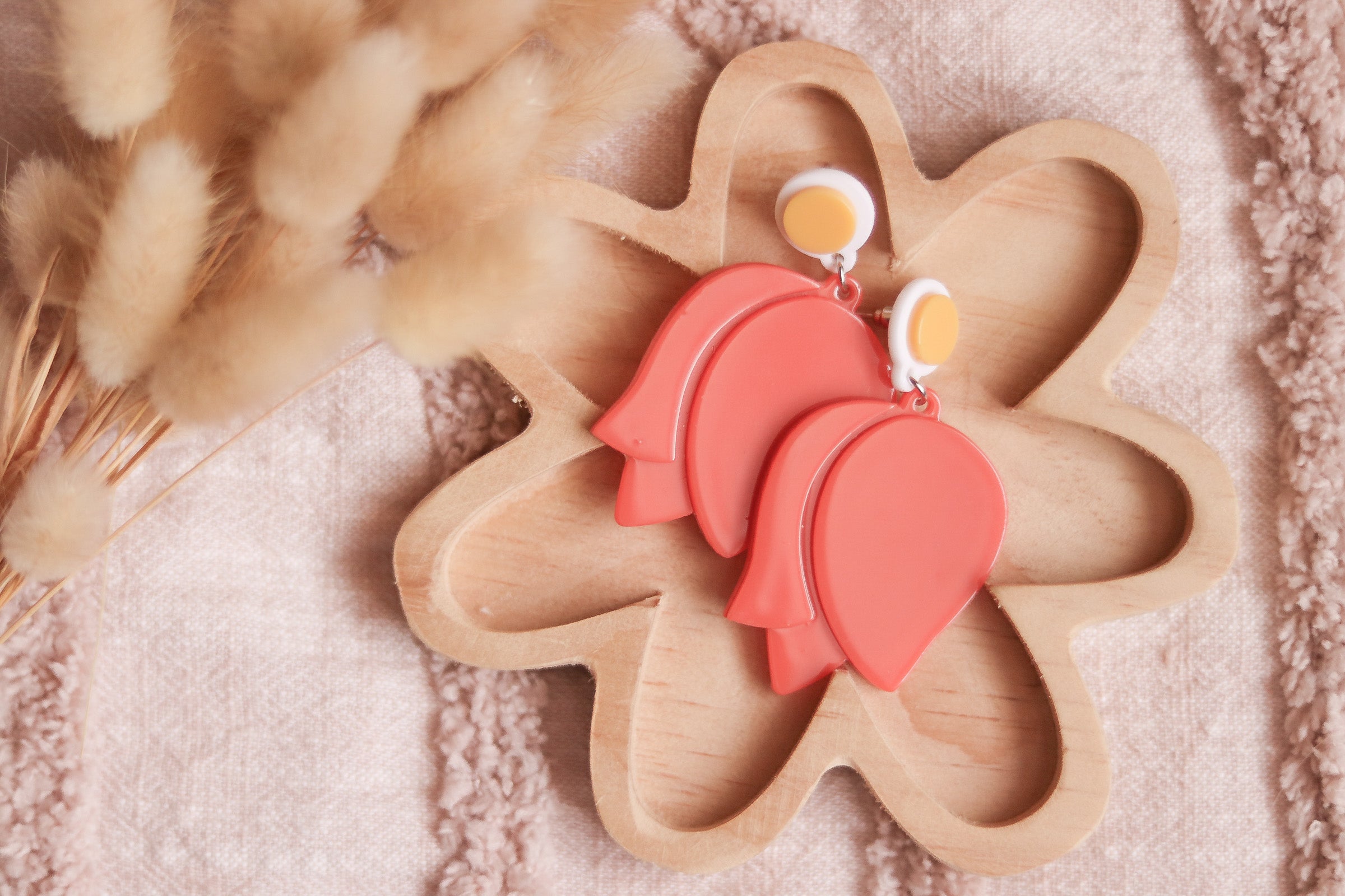 Statement Dangles - Peaches