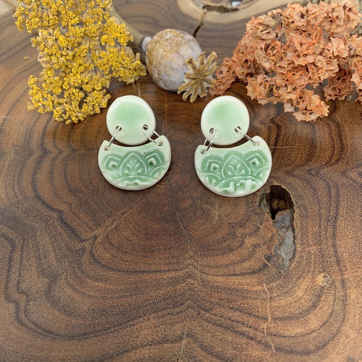Porcelain Studs - Una