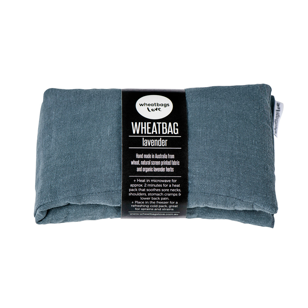 Wheat Bag - Slate Luxe Linen
