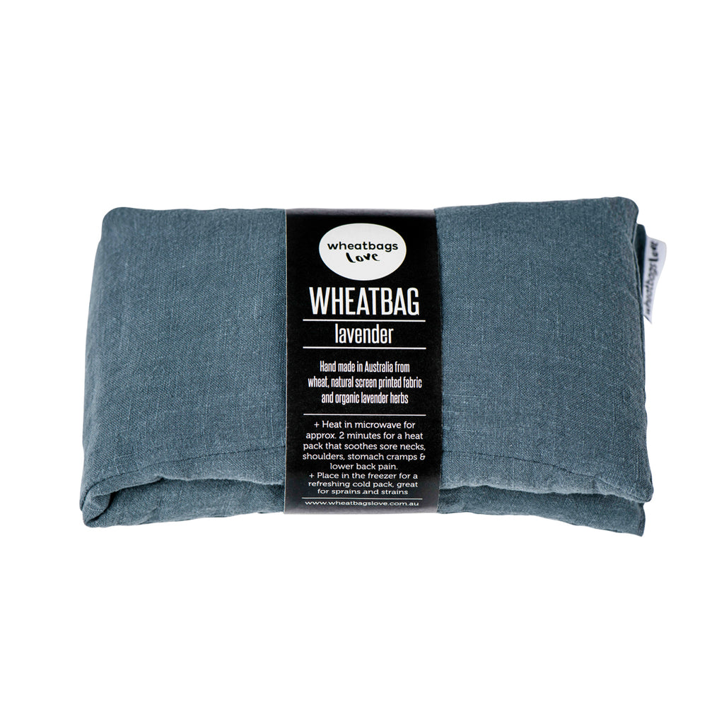 Wheat Bag - Slate Luxe Linen