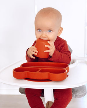Bear Stickie Plate - Rust